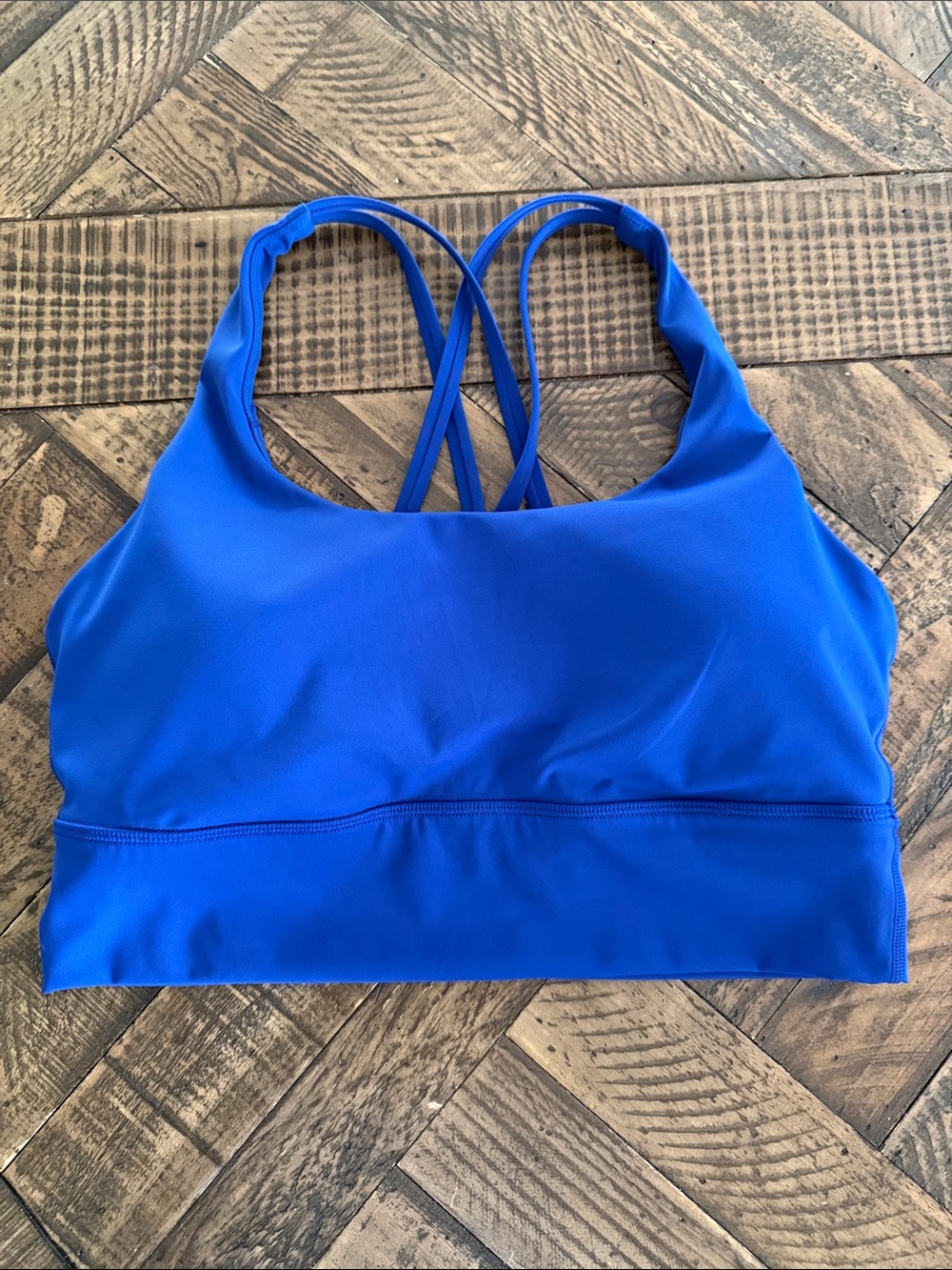 CRZ YOGA Royal Blue Strappy Sports Bra